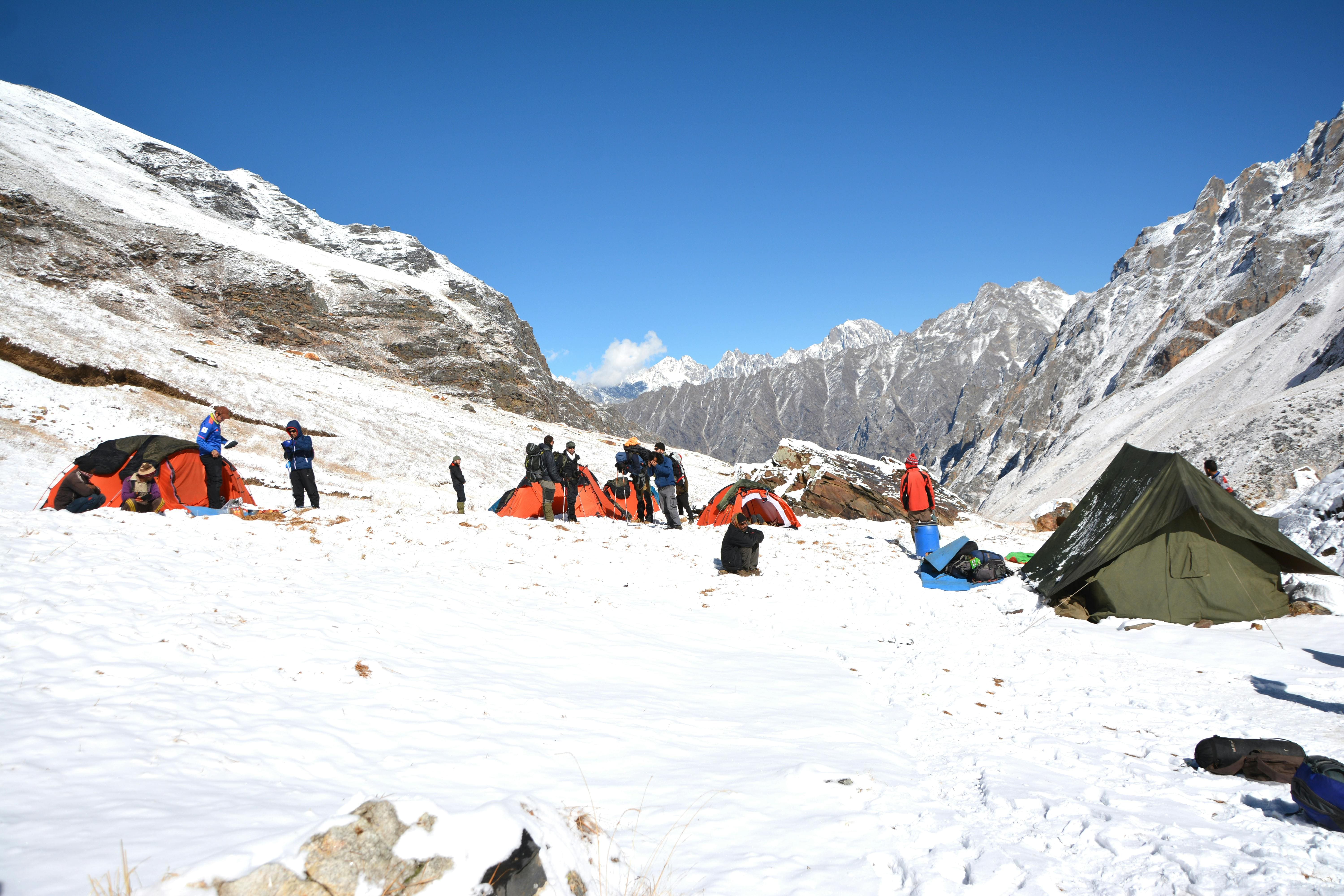 Camping in the Himalayas