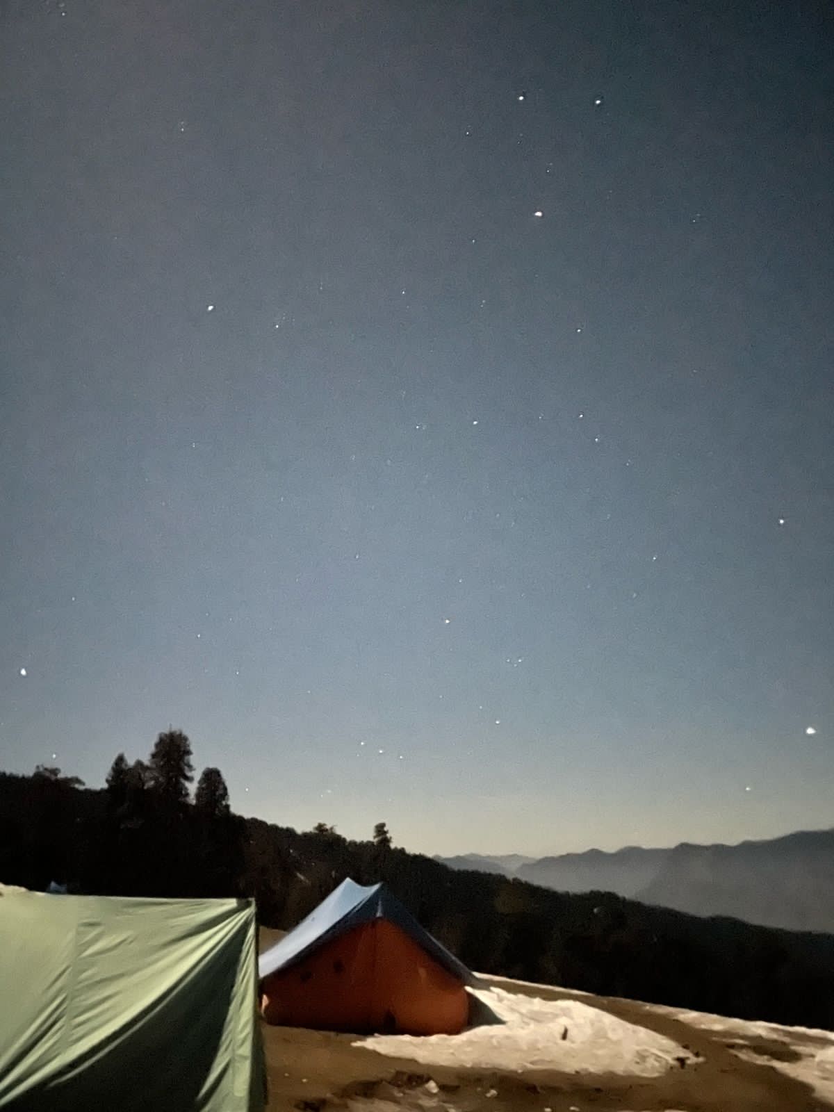 Scenic Kedarnath valley and trekking route in Himalayas